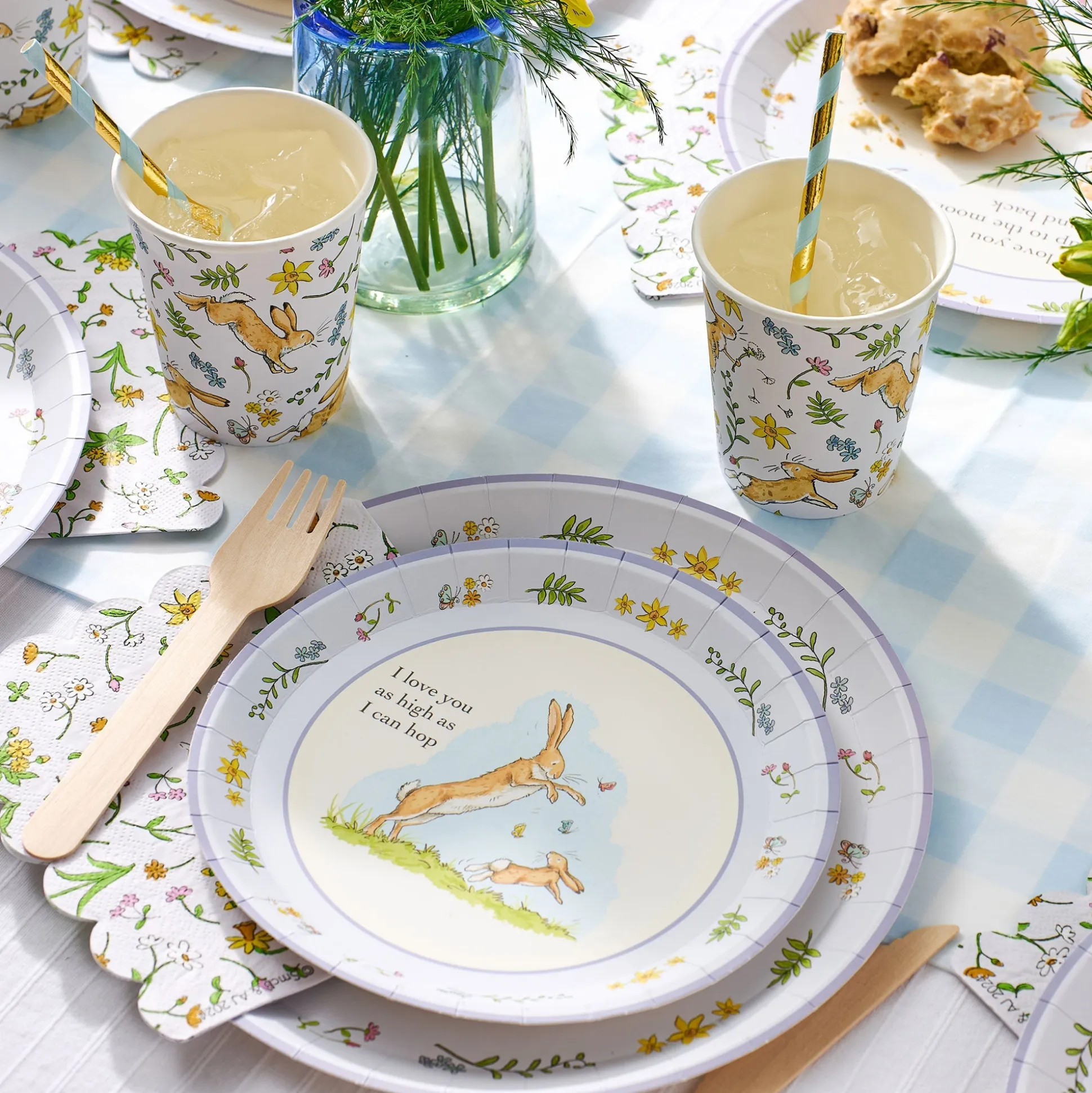 Guess How Much I Love You Blue Large Plates, Set of 10