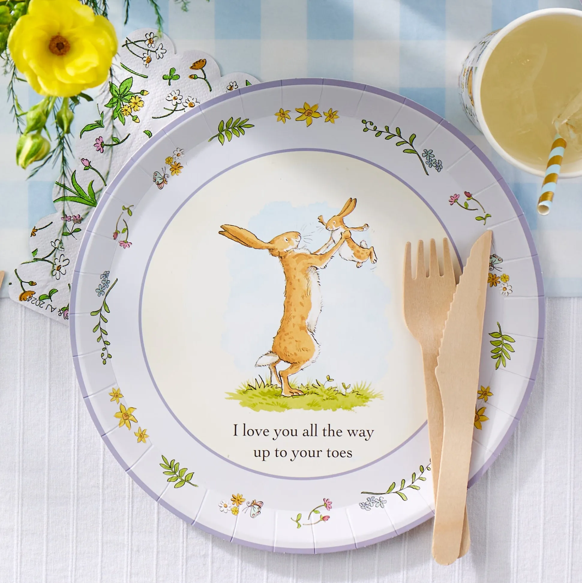 Guess How Much I Love You Blue Small Plates, Set of 10