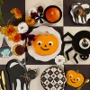 Halloween Cat Shaped Plates (x 8)