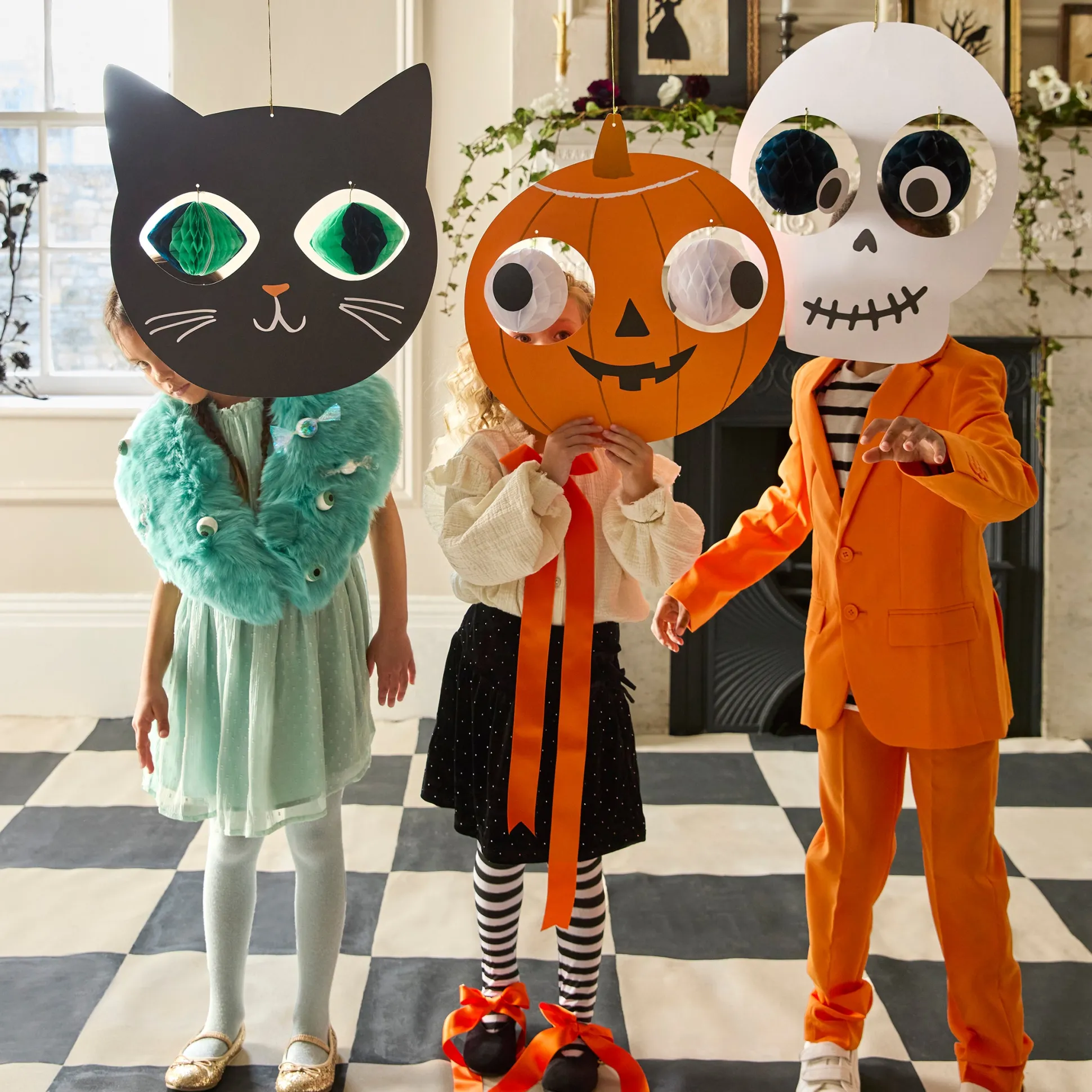 Halloween Heads Hanging Decorations, Pack of 3