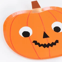 Halloween Pumpkin Plates (x 8)