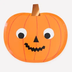 Halloween Pumpkin Plates (x 8)