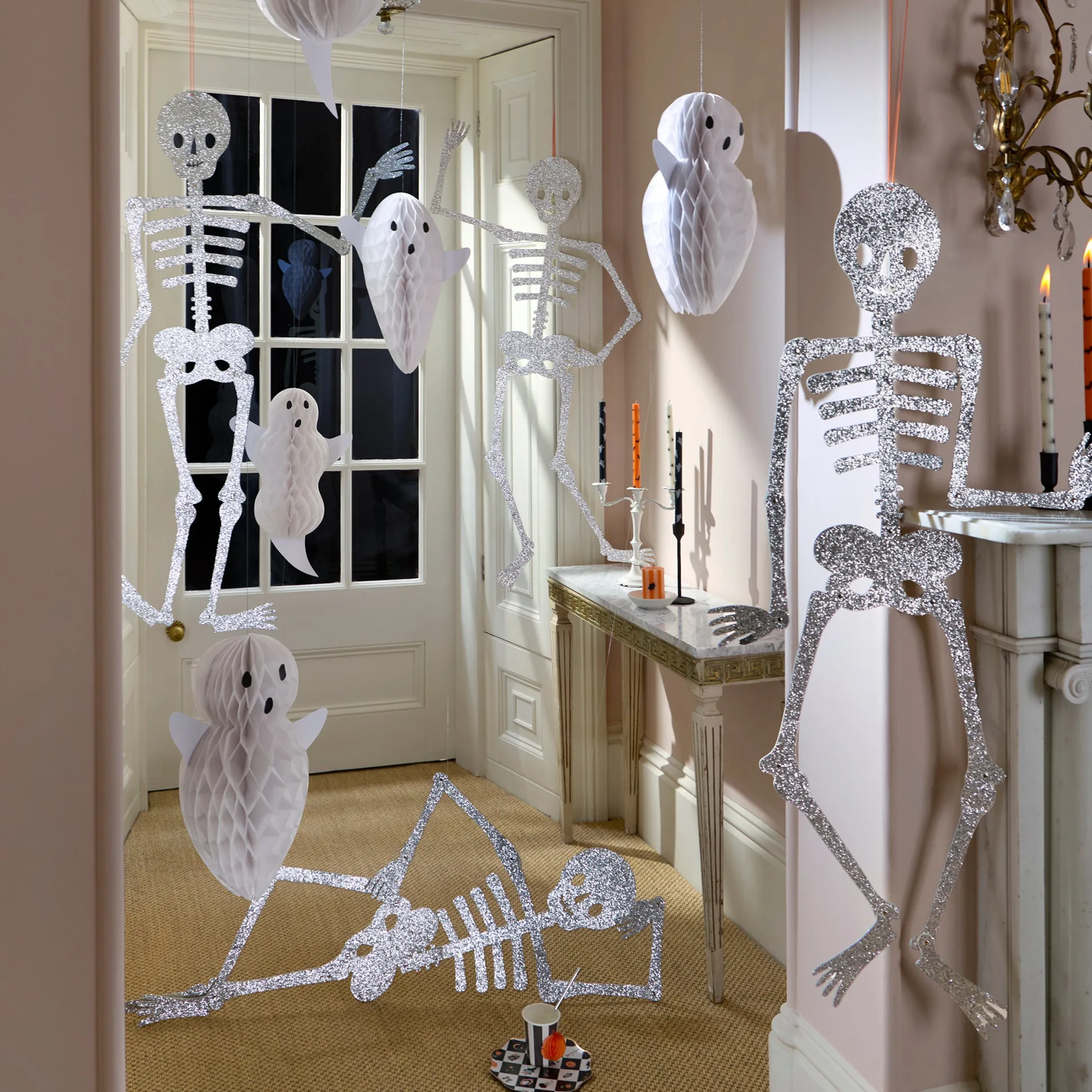 Hanging Ghost Decorations (x 6)