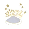 Happy Birthday & Stars Party Hats, Pack of 6