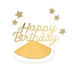 Happy Birthday & Stars Party Hats, Pack of 6