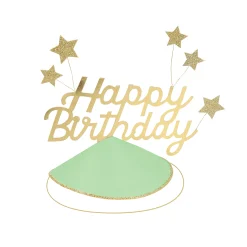 Happy Birthday & Stars Party Hats, Pack of 6