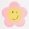 Happy Face Flower Plates, Pack of 8