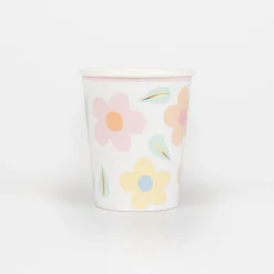 Happy Flowers Cups, Pack of 8