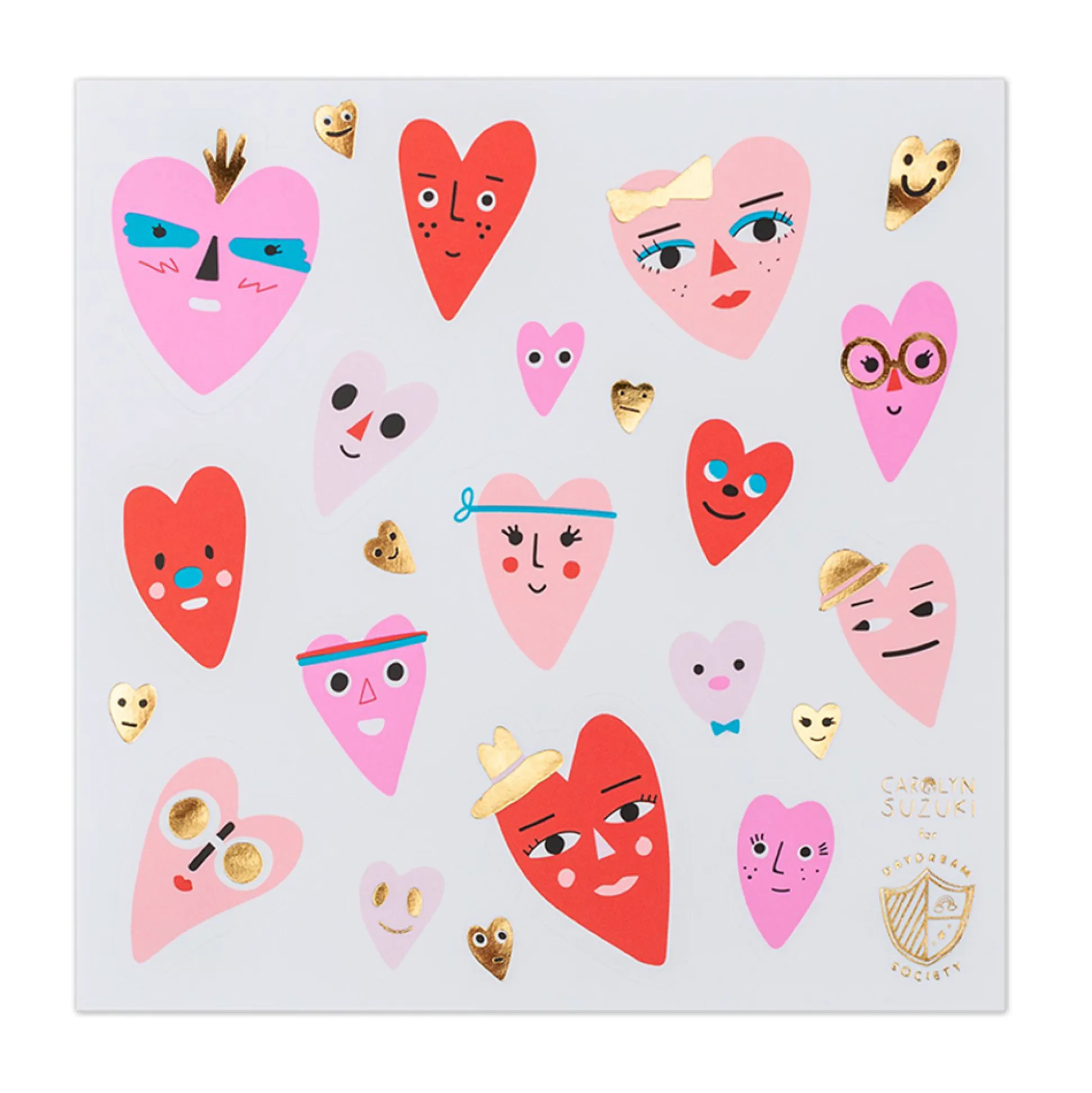 Heartbeat Gang Sticker Set, Pack of 4