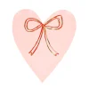 Heart With Bow Plates, Pack of 8