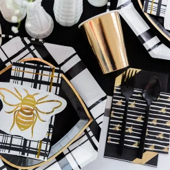 Hey, Bae-Bee Black Cocktail Napkins, Pack of 20