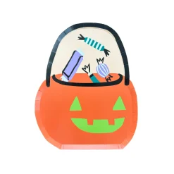 Hocus Pocus Trick or Treat Large Plates, Set of 8