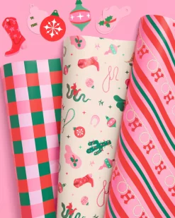 HO-down Wrapping Paper - 12 sheets + 16 tags
