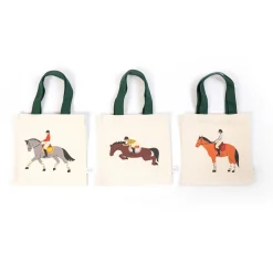 Horse Mini Tote Bag, Set of 3