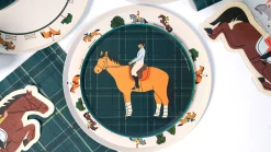 Horse Plaid Party Napkins, Set of 20