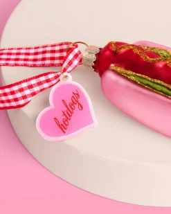 Hot Dog Ornament - iridescent ornament