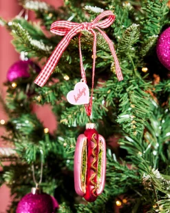 Hot Dog Ornament - iridescent ornament