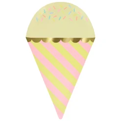 Ice Cream With Sprinkles Plates, Pack of 8