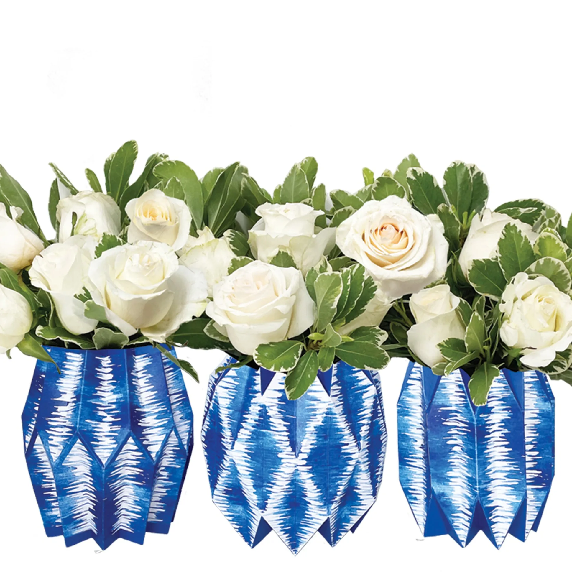 Ikat Vase Wraps, Set of 3