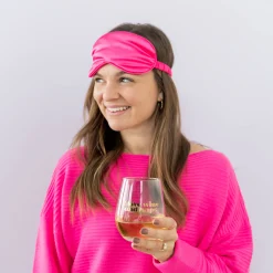 I love wine and naps Witty Wine Glass