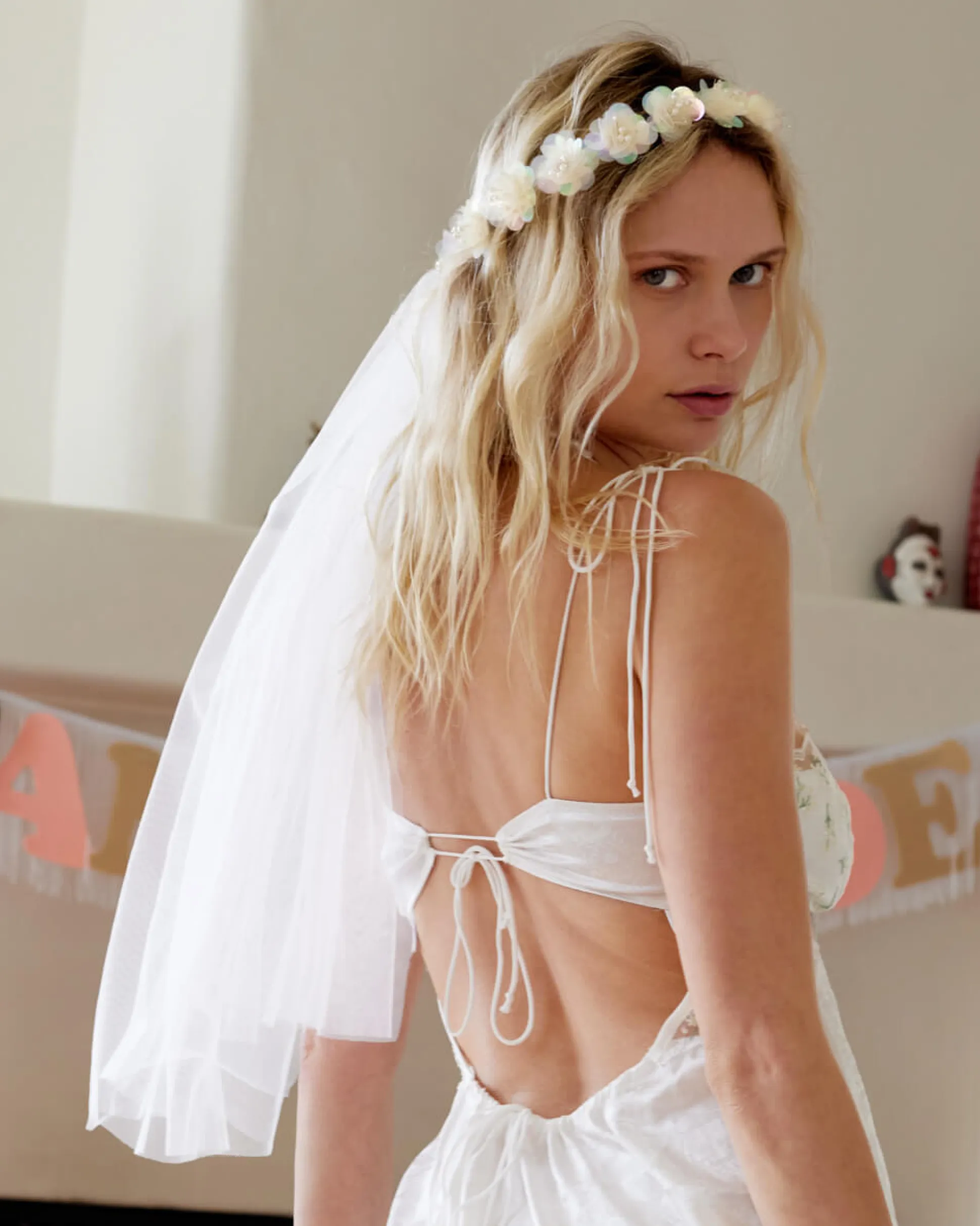Iridescent Veil - Flower Crown Veil