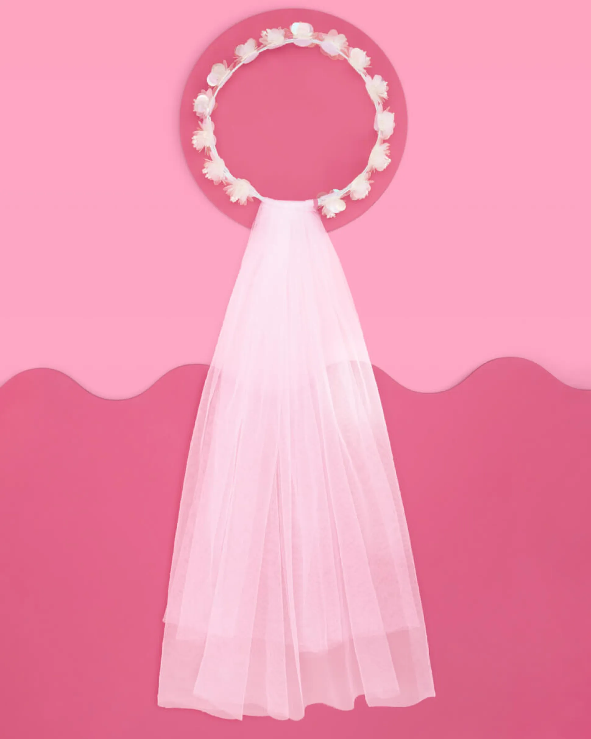 Iridescent Veil - Flower Crown Veil