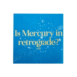 Is Mercury in Retrograde? Witty Cocktail Napkins, Pack of 20