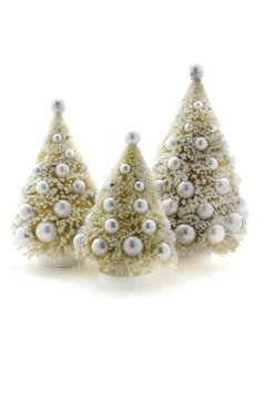 Ivory Vintage Trees, Set of 3