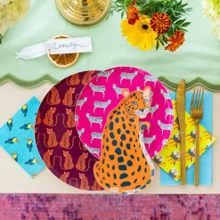 Jungle Animals Dessert Plates, Pack of 8