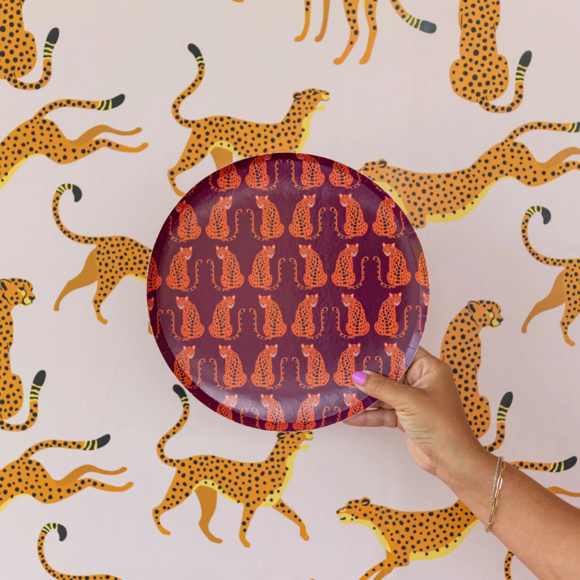 Jungle Animals Dinner Plates, Pack of 8