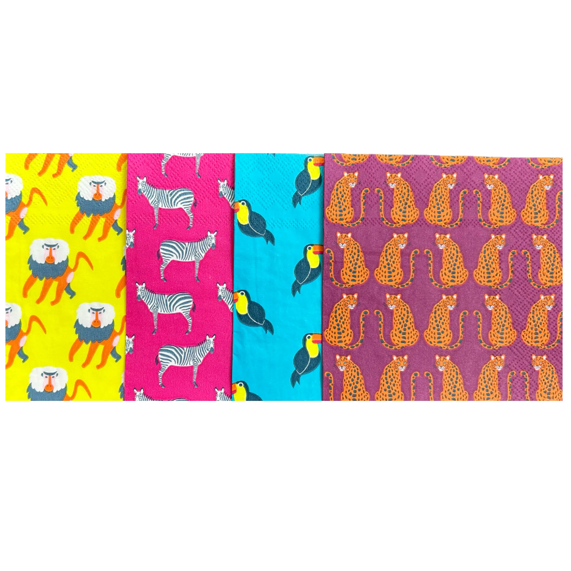 Jungle Animals Large Napkins, Pack of 16