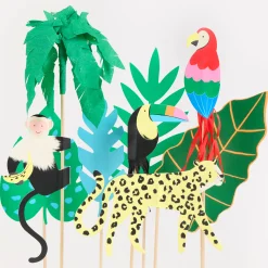 Jungle Jamboree Cake Toppers (x 8)