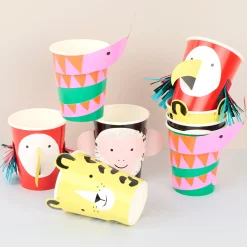 Jungle Jamboree Character Cups (x 8)