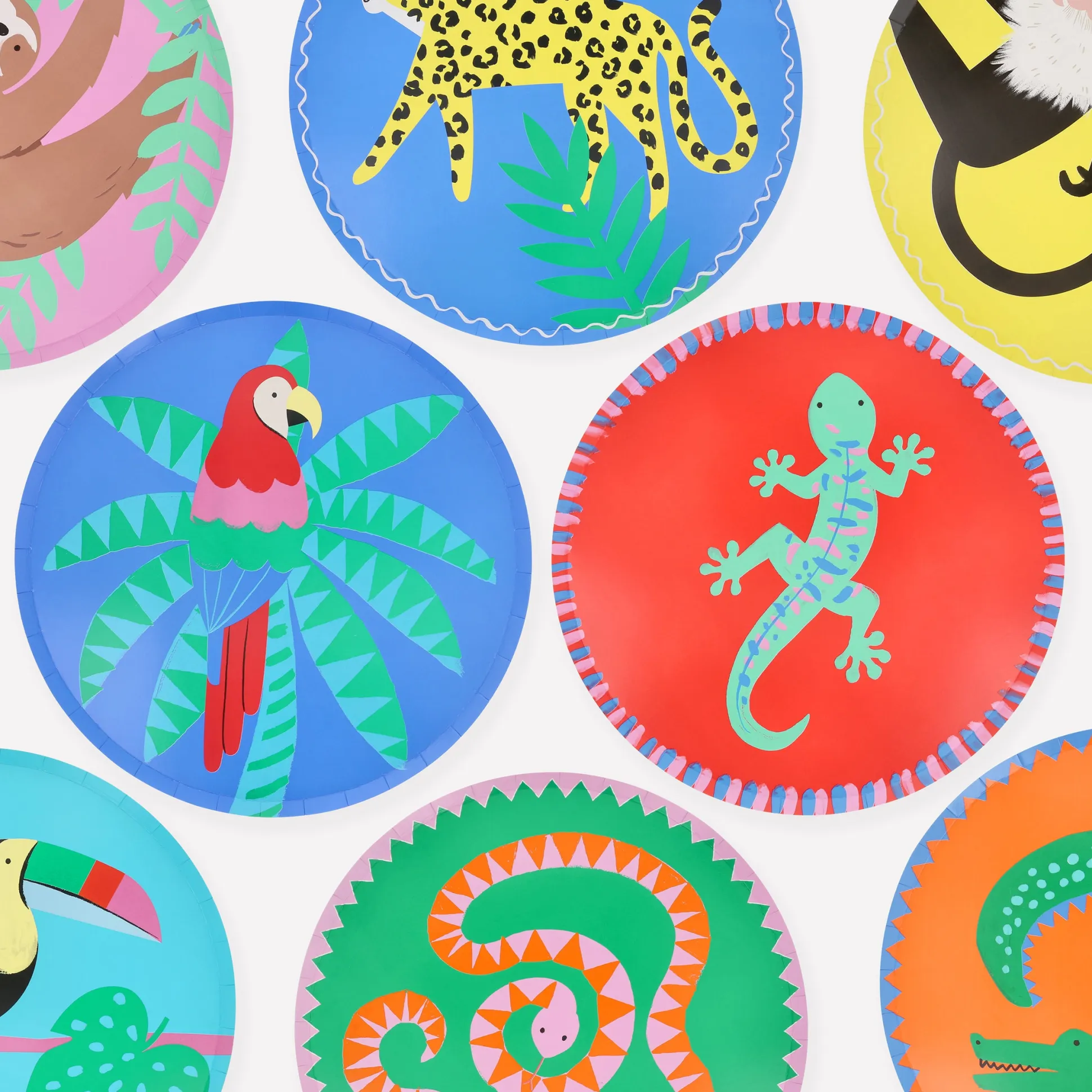 Jungle Jamboree Dinner Plates (x 8)