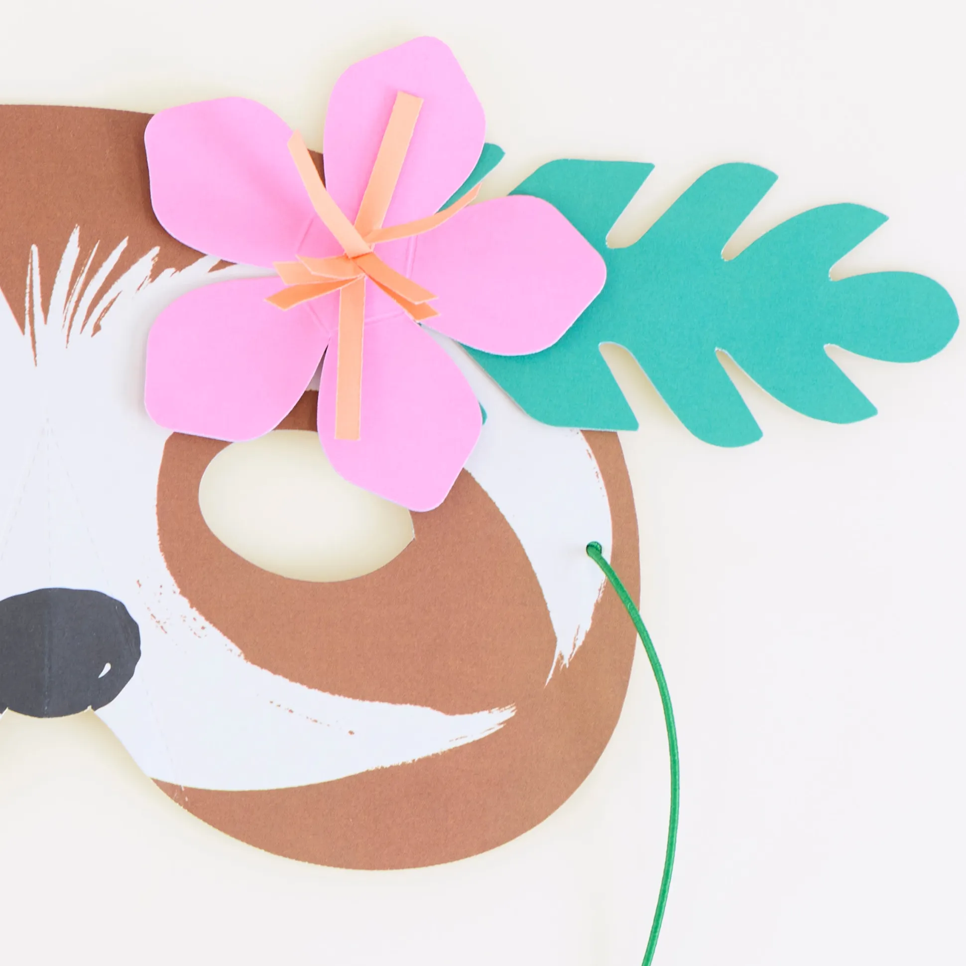 Jungle Jamboree Party Masks (x 8)