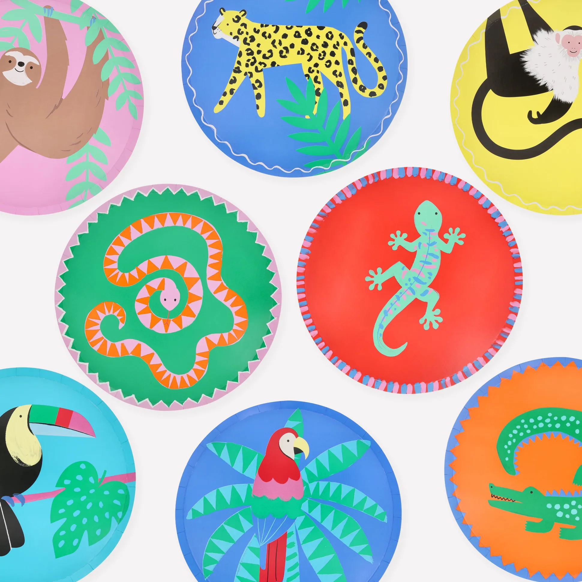 Jungle Jamboree Side Plates (x 8)
