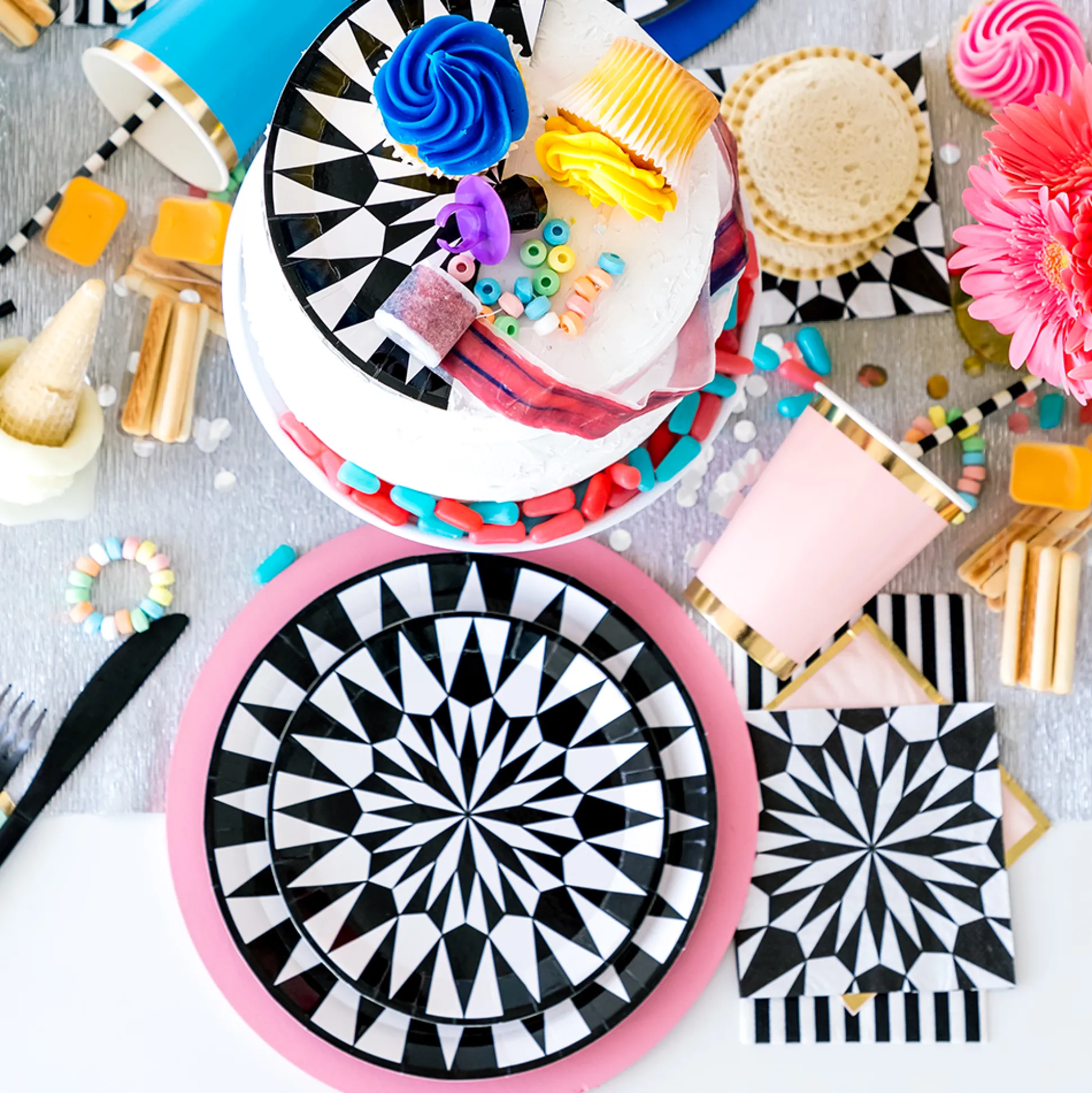 Kaleidoscope Cocktail Napkins, Pack of 20