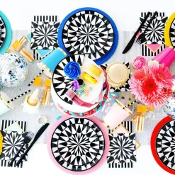 Kaleidoscope Dinner Plates, Pack of 8