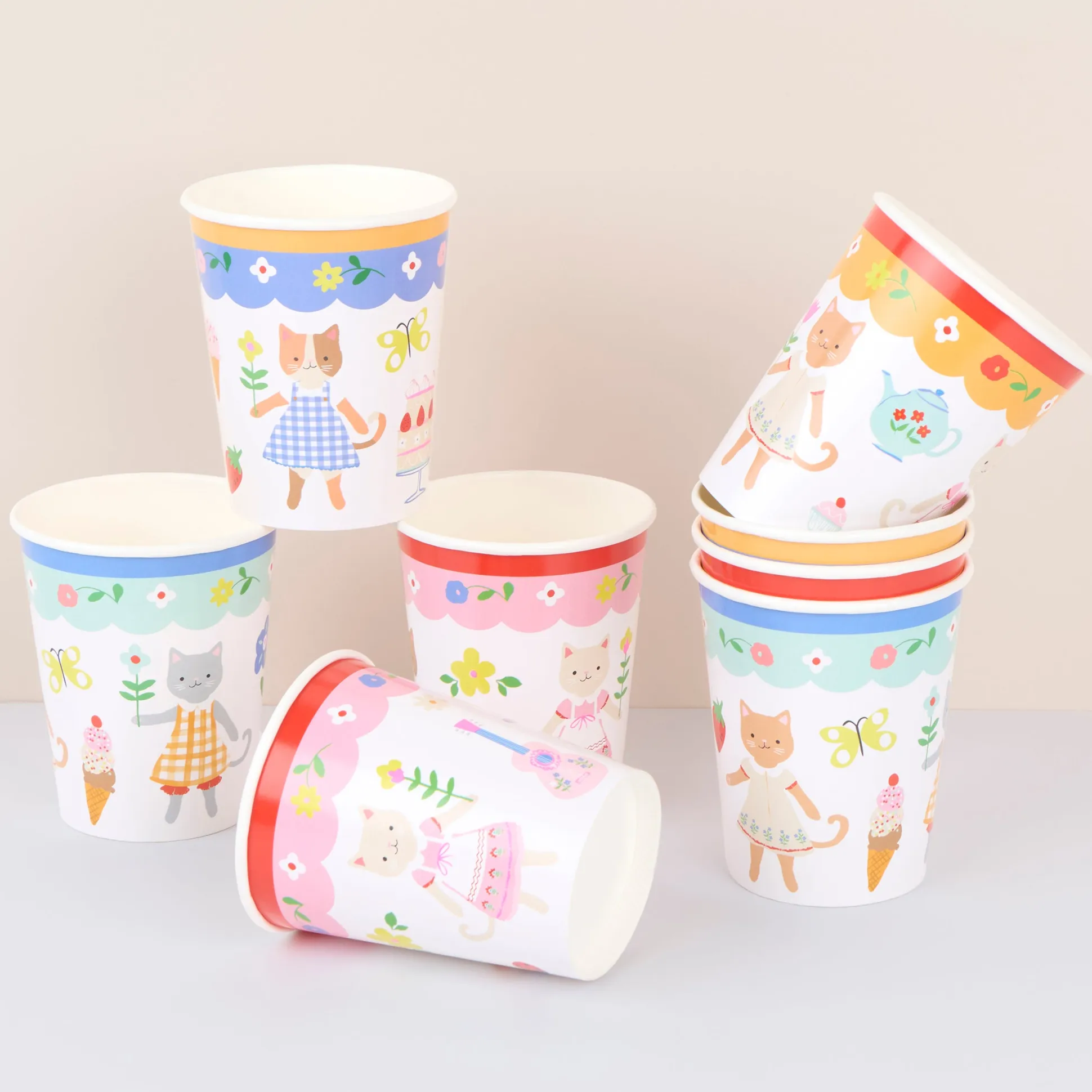 Kitten Club Cups (x 8)