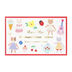 Kitten Club Shaped Stickers (x 25 stickers)
