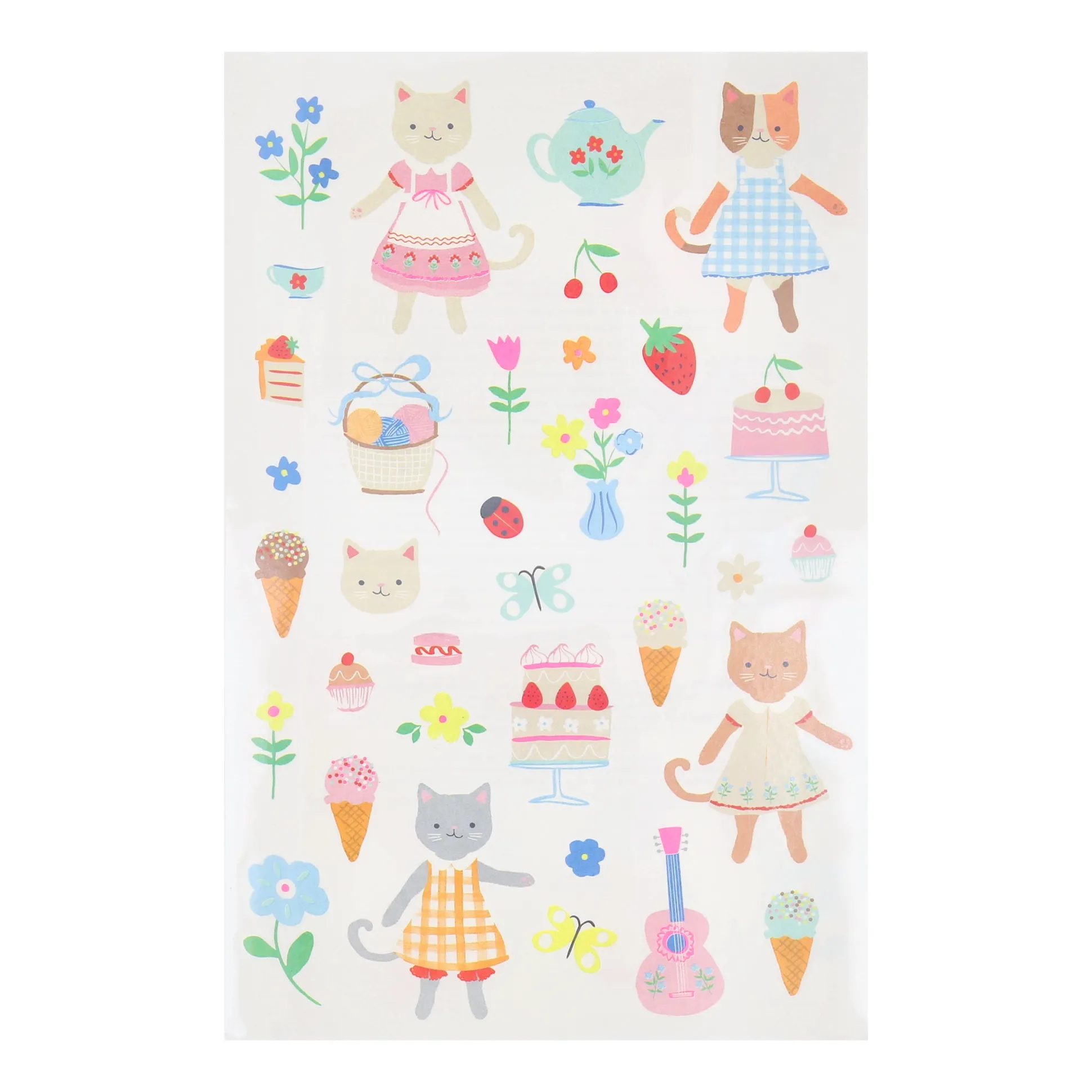 Kitten Club Temporary Tattoos (x 2 sheets)