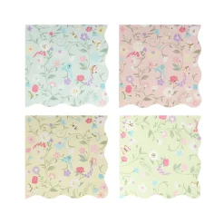 Ladurée Floral Small Napkins, Pack of 16