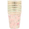 Ladurée Paris Floral Cups, Pack of 8