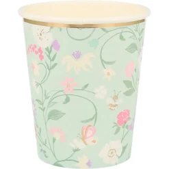 Ladurée Paris Floral Cups, Pack of 8