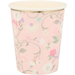 Ladurée Paris Floral Cups, Pack of 8