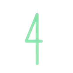 Large Slim Number 4 Candle