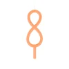 Large Slim Number 8 Candle
