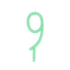 Large Slim Number 9 Candle