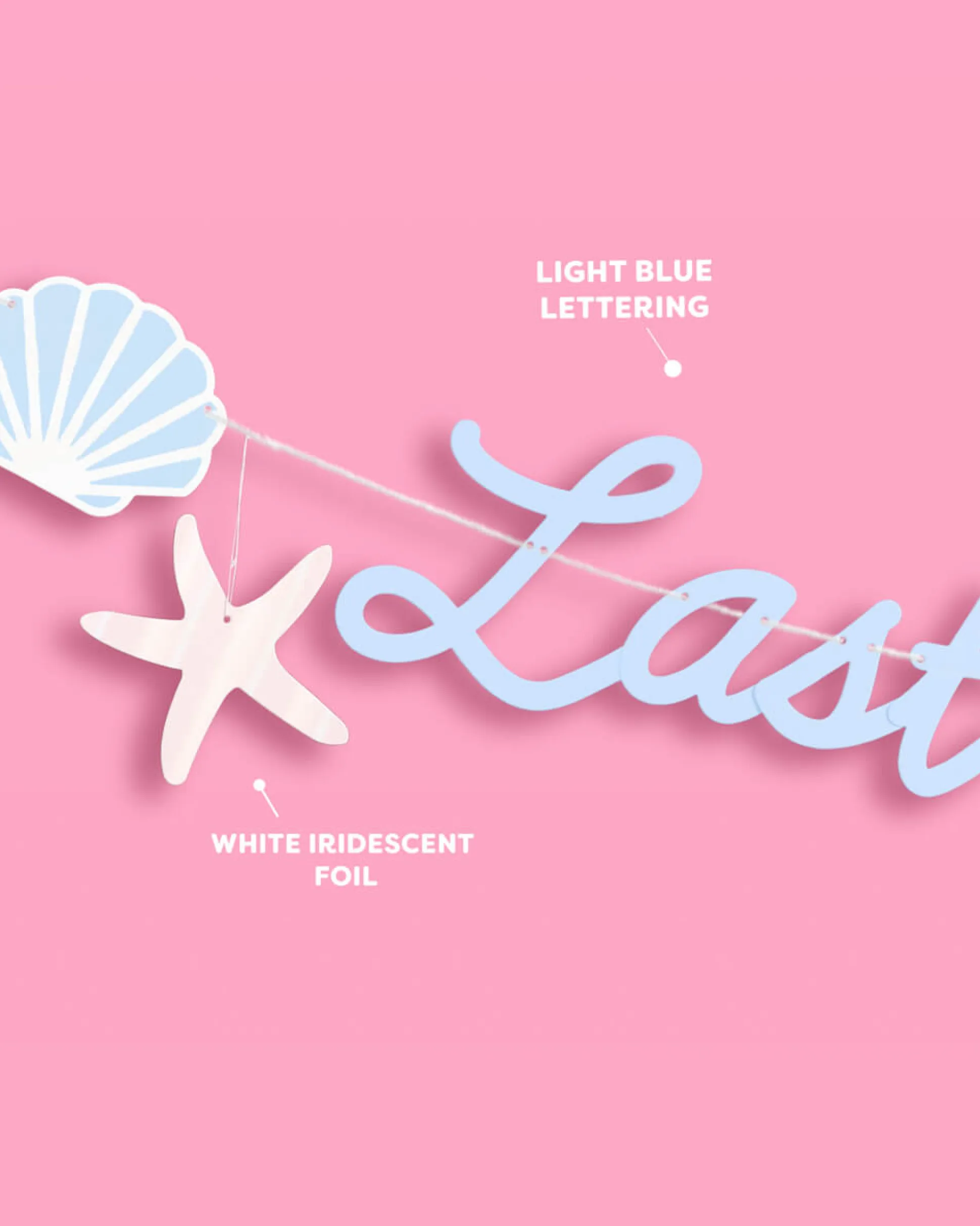 Last Splash Banner - matte blue banner