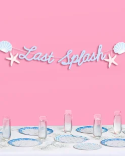 Last Splash Banner - matte blue banner
